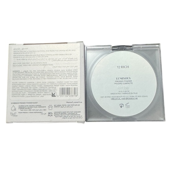 New HUDA BEAUTY GLOWISH Luminous Pressed Powder Shade 12 Rich - Picture 2 of 5